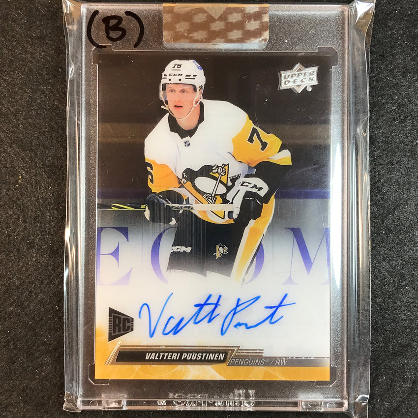 2022-23 Clear Cut Hockey VALTTERI PUUSTINEN Base Rookie Auto No.VP (B)