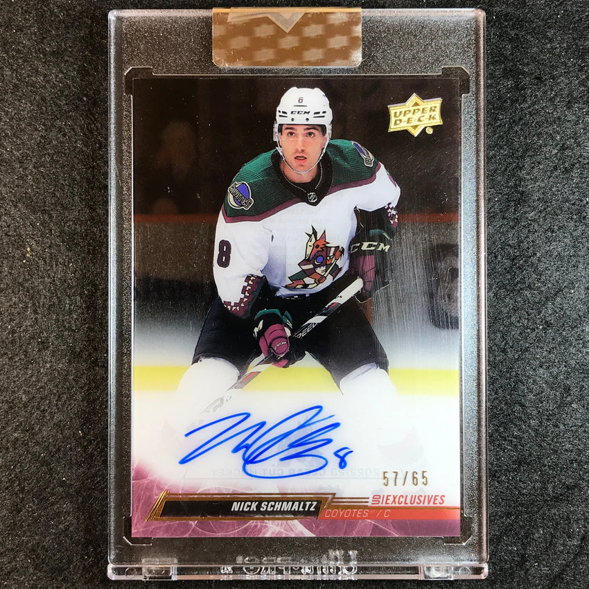 2022-23 Clear Cut Hockey NICK SCHMALTZ Base Auto Exclusives 57/65