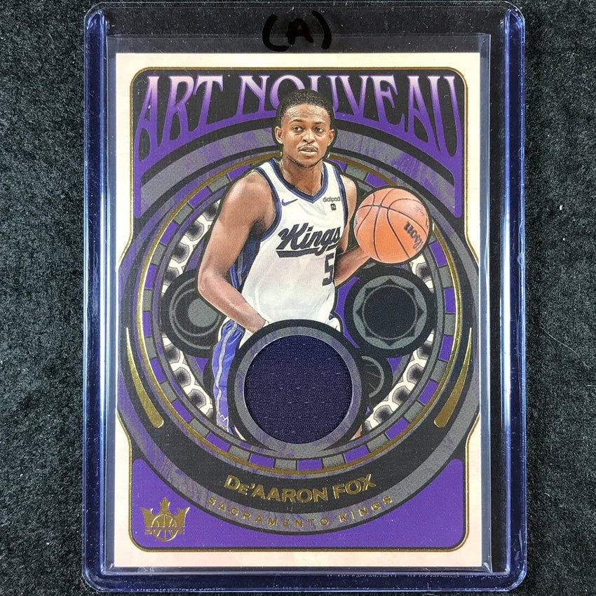 2024-25 Court Kings DE'AARON FOX Art Nouveau Jersey Relic #DFX (A)