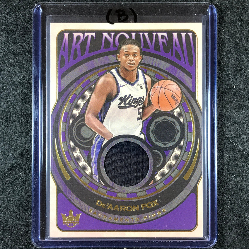 2024-25 Court Kings DE'AARON FOX Art Nouveau Jersey Relic #DFX (B)