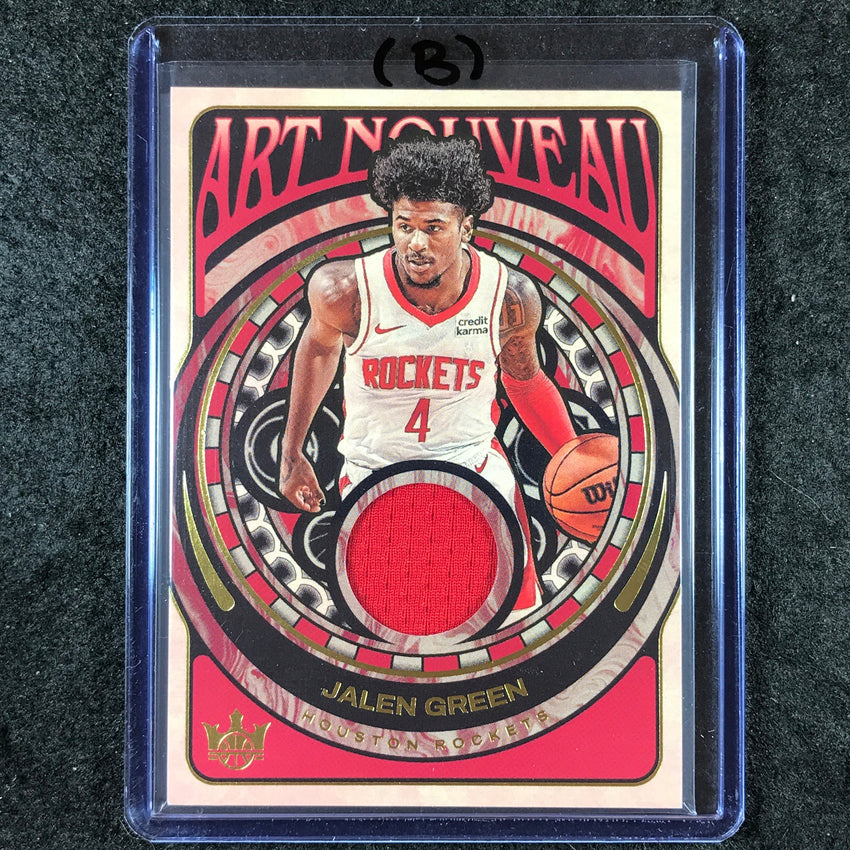 2024-25 Court Kings JALEN GREEN Art Nouveau Jersey Relic #JLG (B)