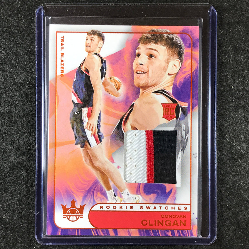 2024-25 Court Kings DONOVAN CLINGAN Rookie Swatches Patch Relic Amber 23/49