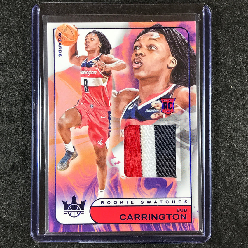 2024-25 Court Kings BUB CARRINGTON Rookie Swatches Patch Relic Sapphire 6/25