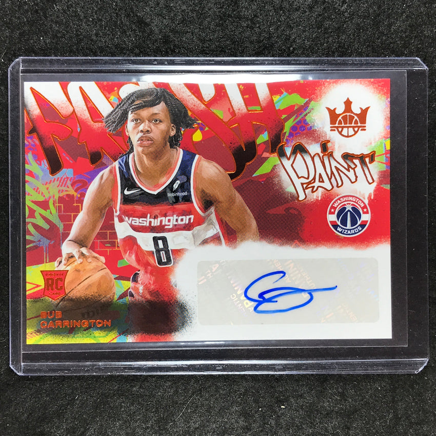 2024-25 Court Kings BUB CARRINGTON Fresh Paint Rookie Auto Amber 59/75