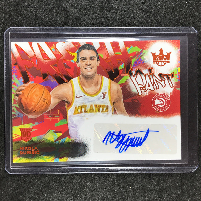 2024-25 Court Kings NIKOLA DURISIC Fresh Paint Rookie Auto Amber 25/75