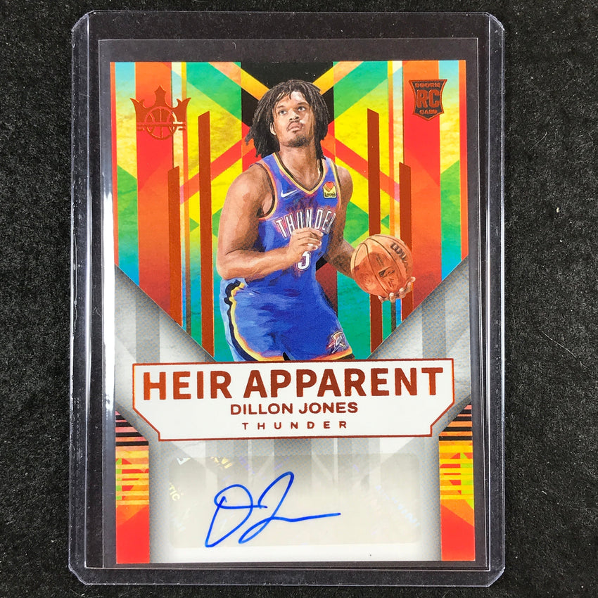 2024-25 Court Kings DILLON JONES Heir Apparent Rookie Auto Amber 41/75
