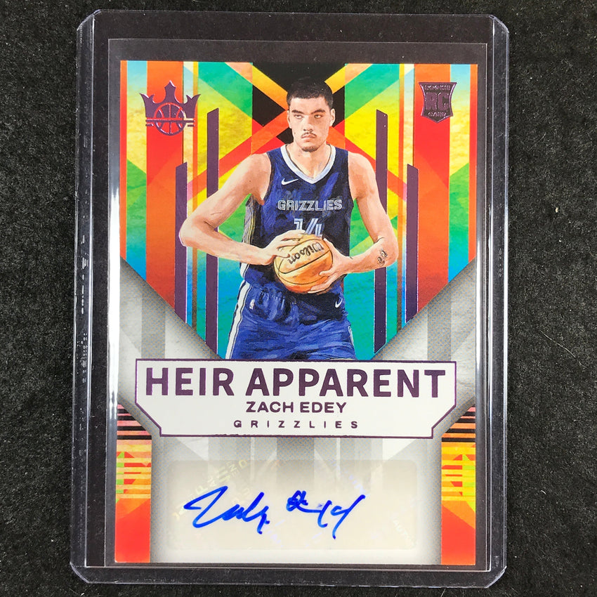 2024-25 Court Kings ZACH EDEY Heir Apparent Rookie Auto Violet 31/49