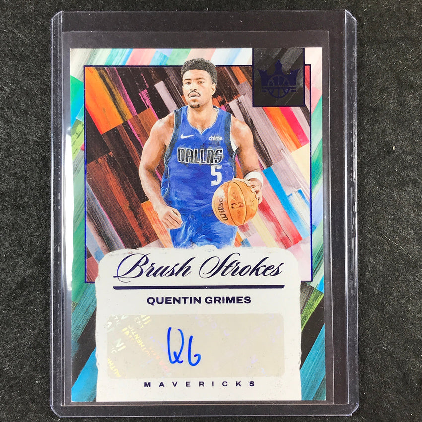2024-25 Court Kings QUENTIN GRIMES Brush Strokes Auto Sapphire 18/25