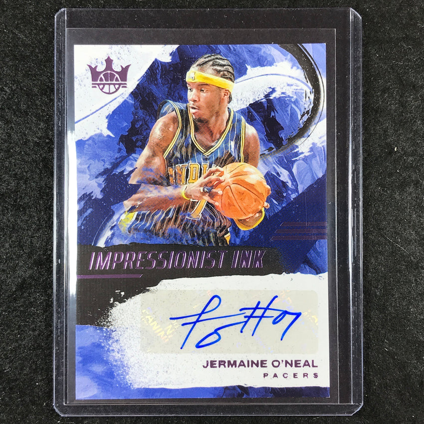 2024-25 Court Kings JERMAIN O'NEAL Impressionist Ink Auto Violet 34/35