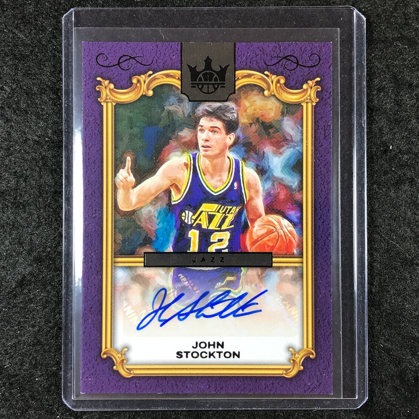 2024-25 Court Kings JOHN STOCKTON Legacy Portrait Auto Obsidian 8/8