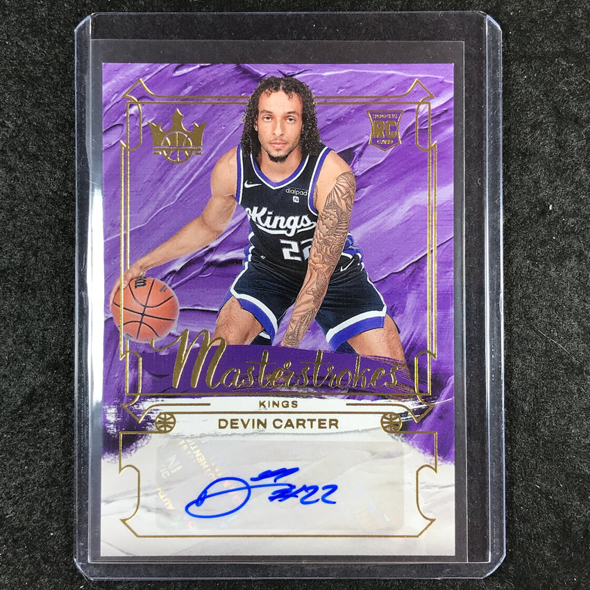 2024-25 Court Kings DEVIN CARTER Masterstrokes Rookie Auto Base 74/99