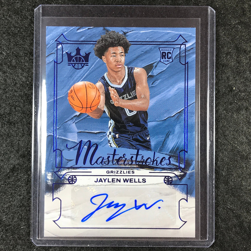 2024-25 Court Kings JAYLEN WELLS Masterstrokes Rookie Auto Sapphire 21/25
