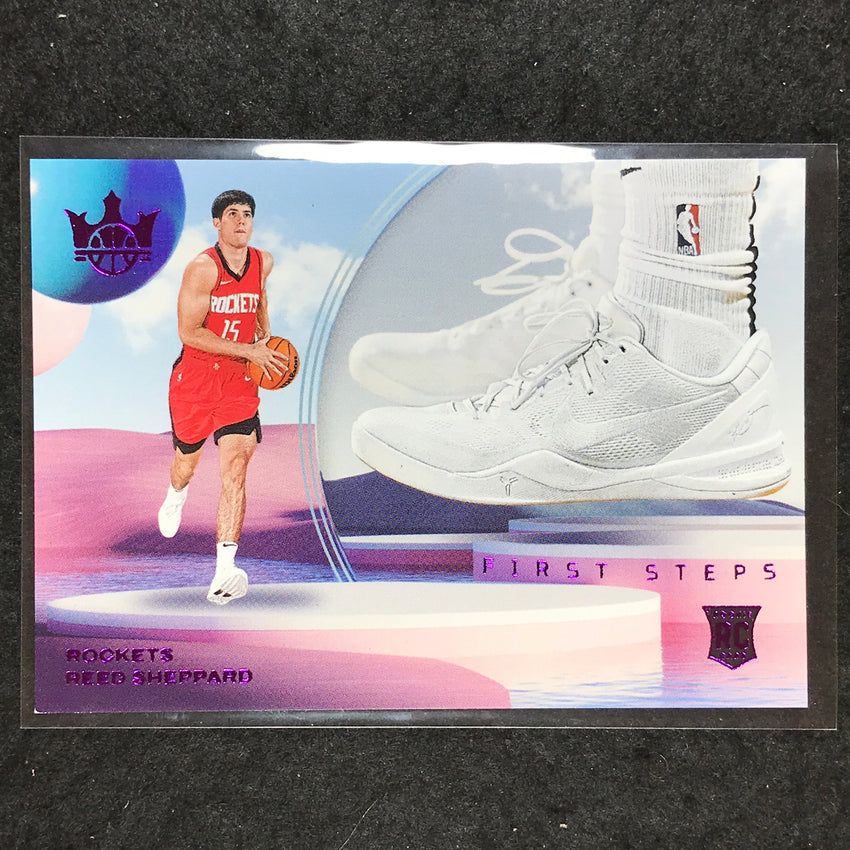 2024-25 Court Kings REED SHEPPARD First Steps Rookie Pink 73/99 #9
