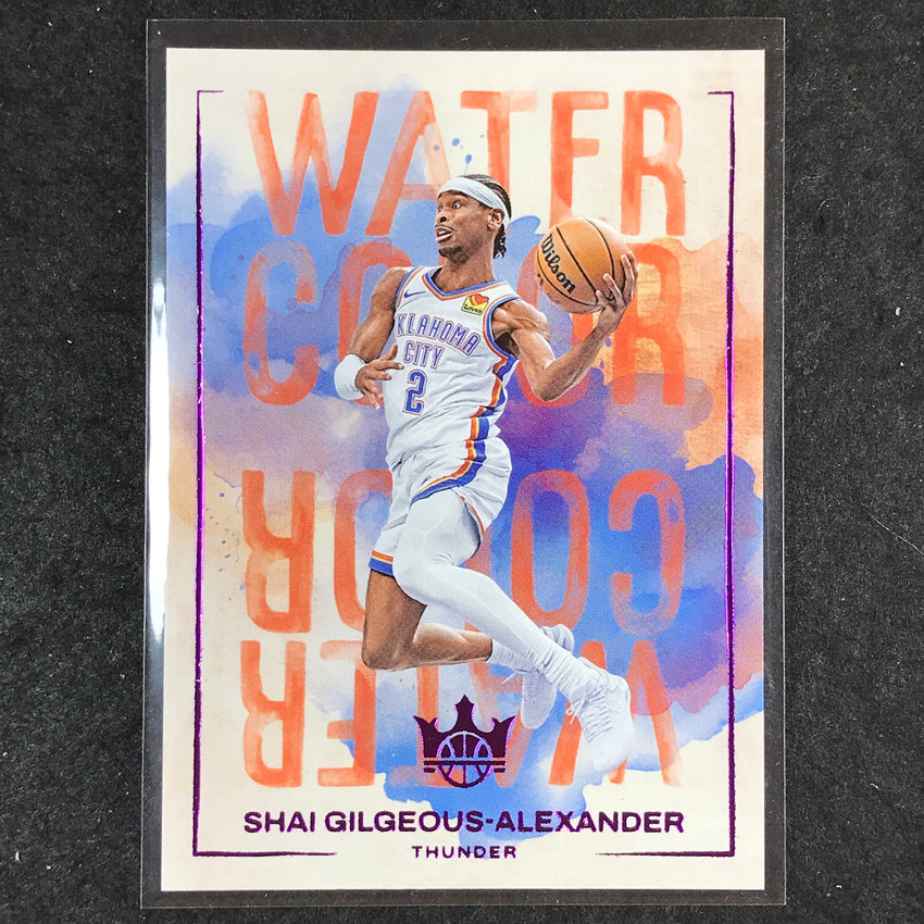 2024-25 Court Kings SHAI GILGEOUS-ALEXANDER Water Color Pink 39/99 #3