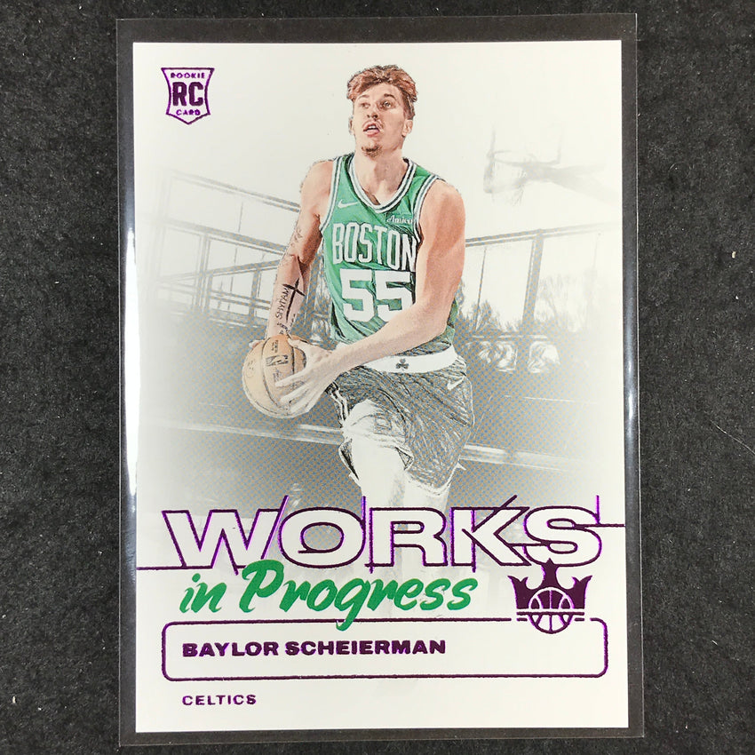 2024-25 Court Kings BAYLOR SCHEIERMAN Works In Progress Rookie Pink 57/99 #26