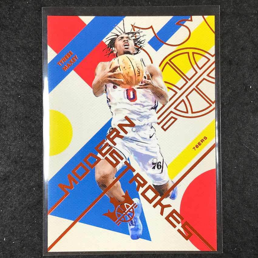 2024-25 Court Kings TYRESE MAXEY Modern Strokes Amber 43/99 #15