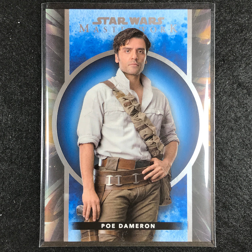 2022 Star Wars Masterwork POE DAMERON Base Blue #17