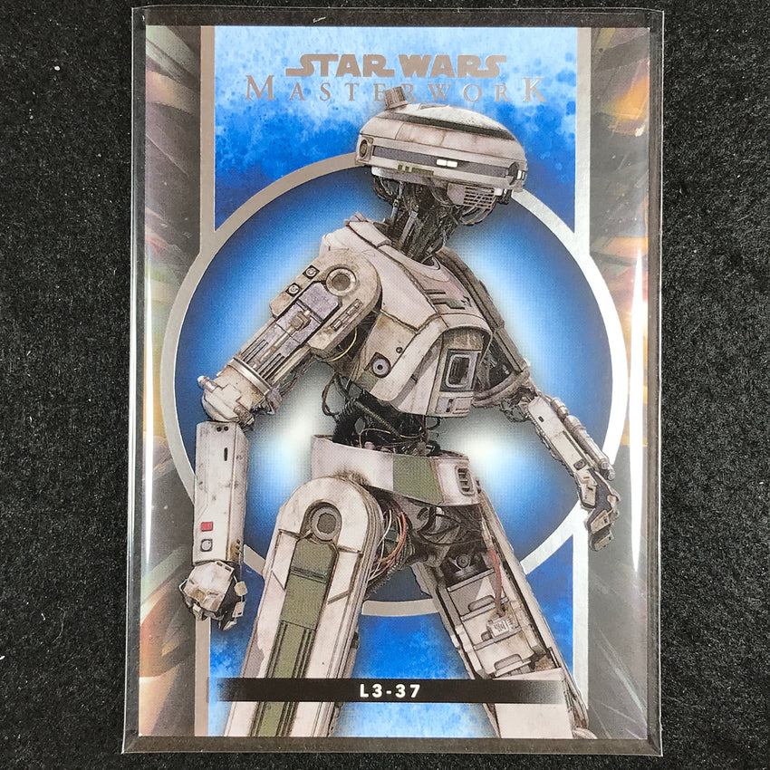 2022 Star Wars Masterwork L3-37 Base Blue #90