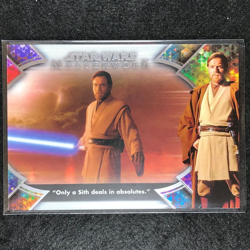 2022 Star Wars Masterwork ONLY A SITH DEALS IN ABSOLUTES Quotes of Obi-Wan #2