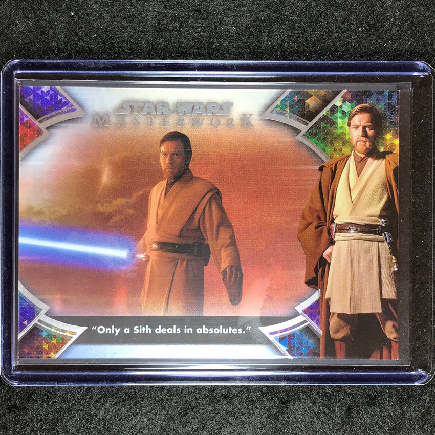 2022 Star Wars Masterwork ONLY A SITH DEALS Quotes of Obi-Wan Foil 235/299