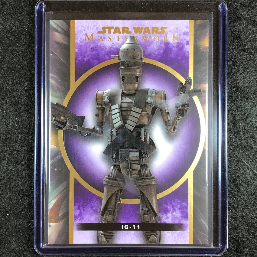 2022 Star Wars Masterwork IG-11 Base Purple 48/50