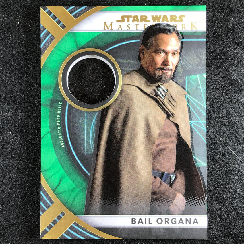2022 Star Wars Masterwork BAIL ORGANA Rogue One On-Screen Prop Relic Green 15/99