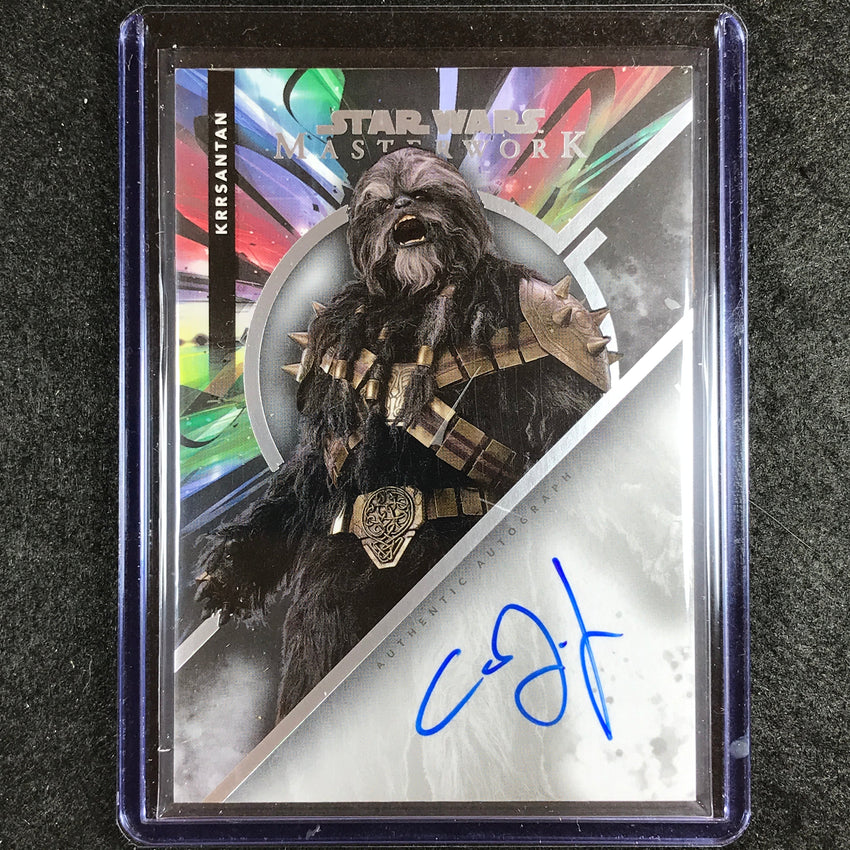 2022 Star Wars Masterwork CAREY JONES AS KRRSANTAN Autographs Base #CJ