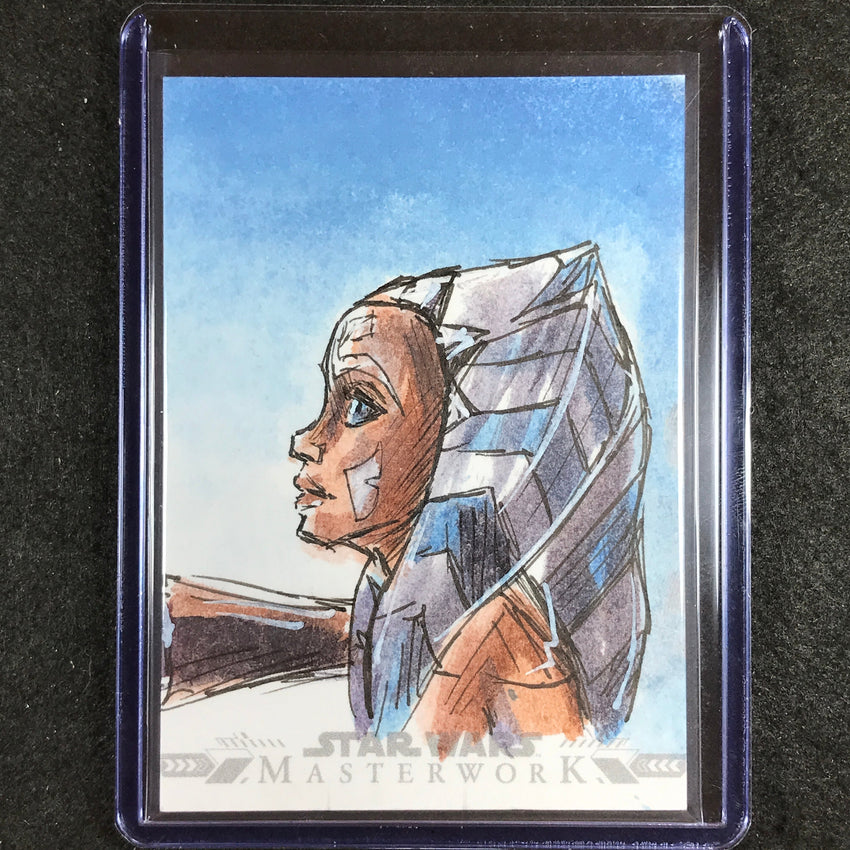 2022 Star Wars Masterwork AHSOKA TA#Sketch Card 1/1 Veronica Louro