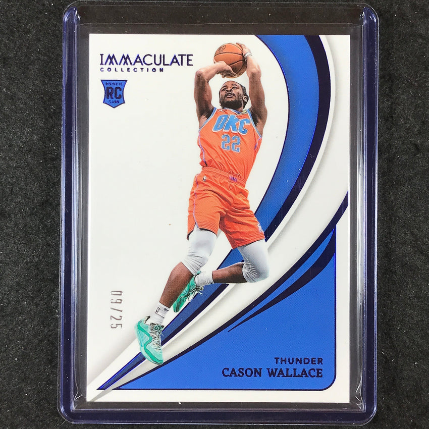 2023-24 Immaculate CASON WALLACE Rookie Base Blue 9/25 #50