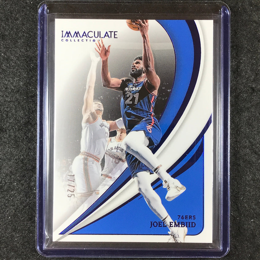2023-24 Immaculate JOEL EMBIID Base Action Blue 17/25 #70