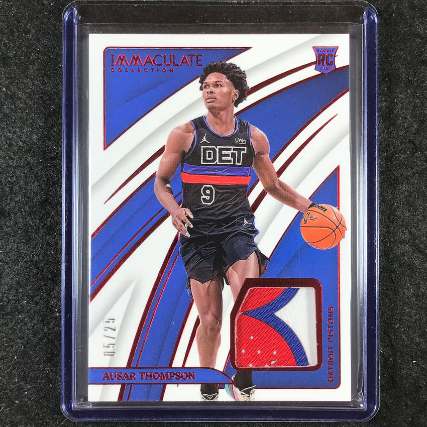 2023-24 Immaculate AUSAR THOMPSON Swatches Rookie Patch Relic Red 5/25