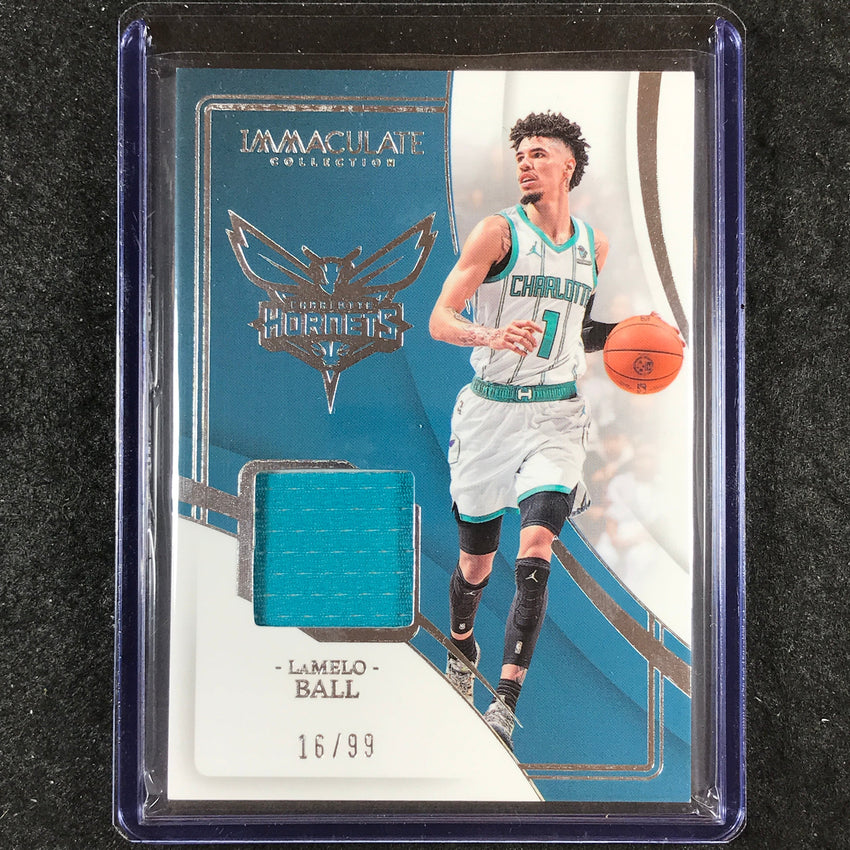 2023-24 Immaculate LAMELO BALL Materials Jersey Relic 16/99