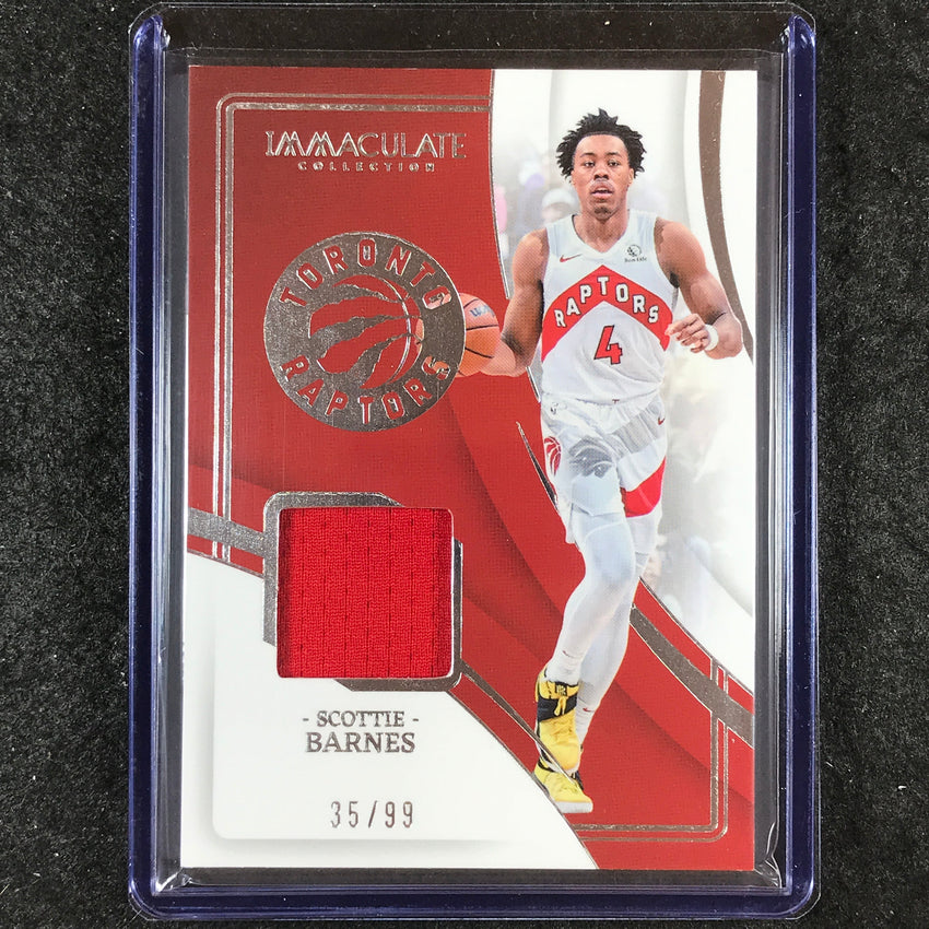 2023-24 Immaculate SCOTTIE BARNES Materials Jersey Relic 35/99