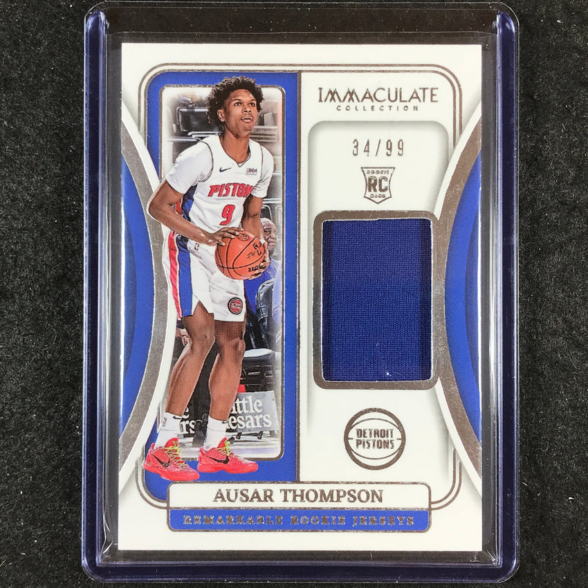 2023-24 Immaculate AUSAR THOMPSON Remarkable Rookie Jersey Relic 34/99