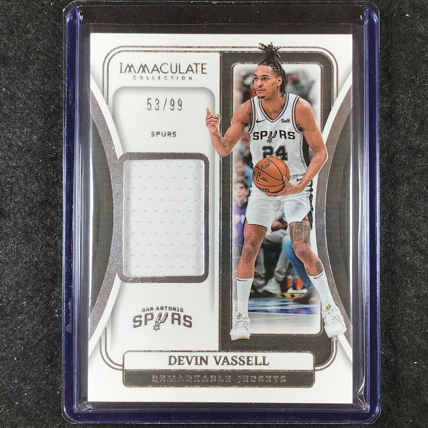 2023-24 Immaculate DEVIN VASSELL Remarkable Jerseys Relic 53/99