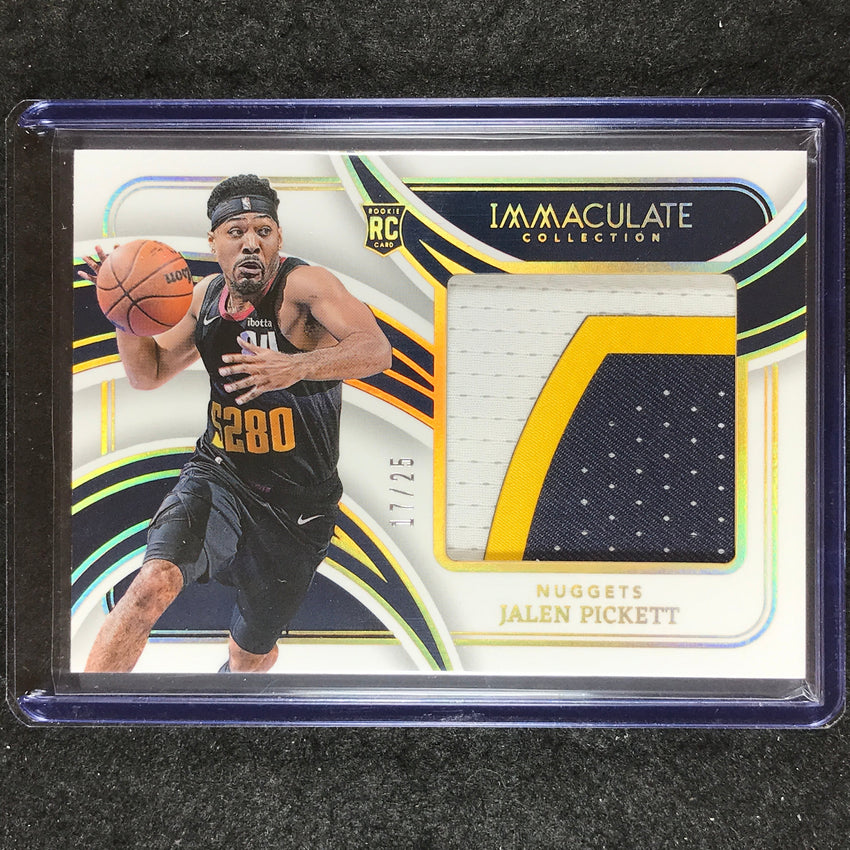 2023-24 Immaculate JALEN PICKETT Massive Memorabilia Rookie Patch 17/25