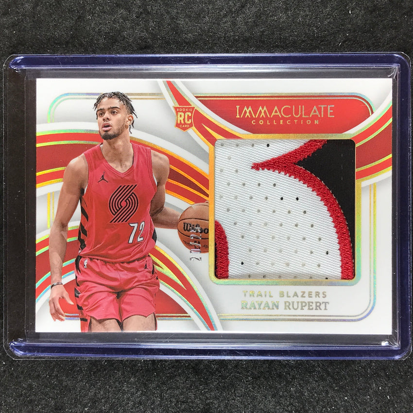 2023-24 Immaculate RAYAN RUPERT Massive Memorabilia Rookie Patch 20/25