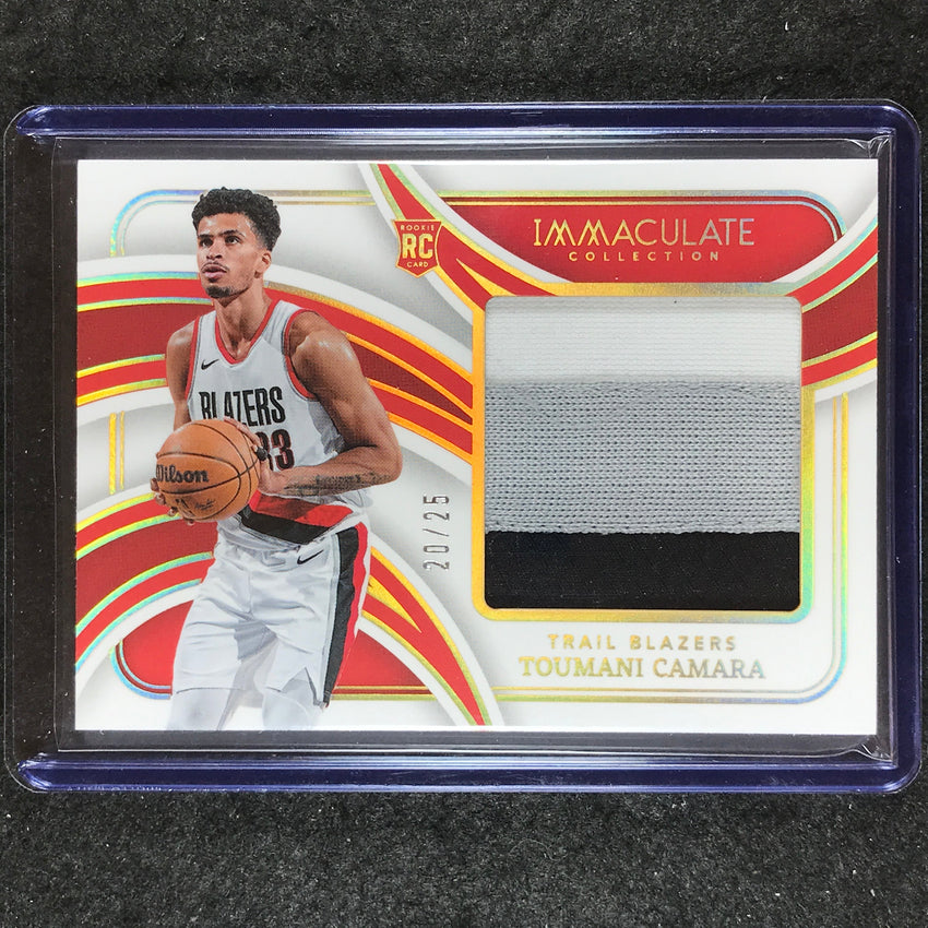 2023-24 Immaculate TOUMANI CAMARA Massive Memorabilia Rookie Patch 20/25