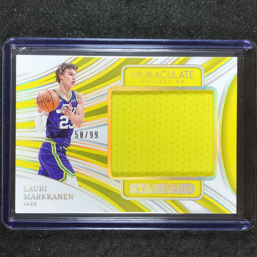 2023-24 Immaculate LAURI MARKKANEN The Standard Jersey Relic 58/99
