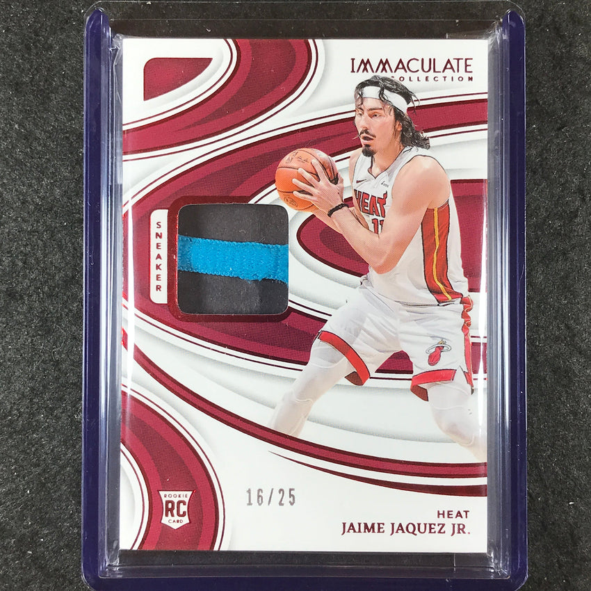 2023-24 Immaculate JAIME JAQUEZ JR. Rookie Sneaker Swatch Relic Red 16/25