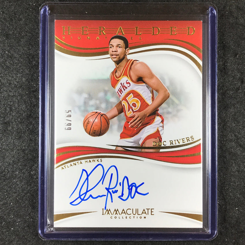 2023-24 Immaculate DOC RIVERS Heralded Signatures Auto 59/99