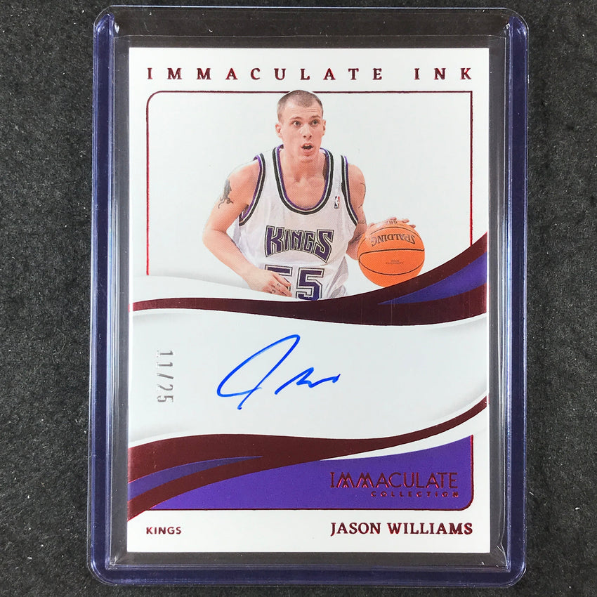 2023-24 Immaculate JASON WILLIAMS Immaculate Ink Auto Red 11/25