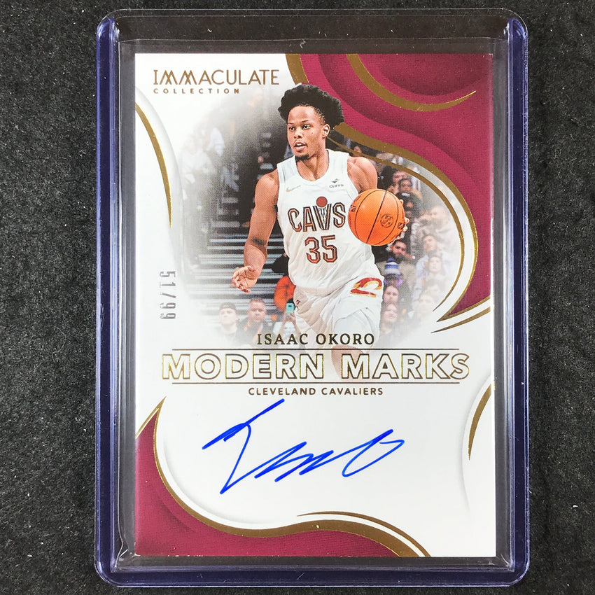 2023-24 Immaculate ISAAC OKORO Modern Marks Auto 51/99