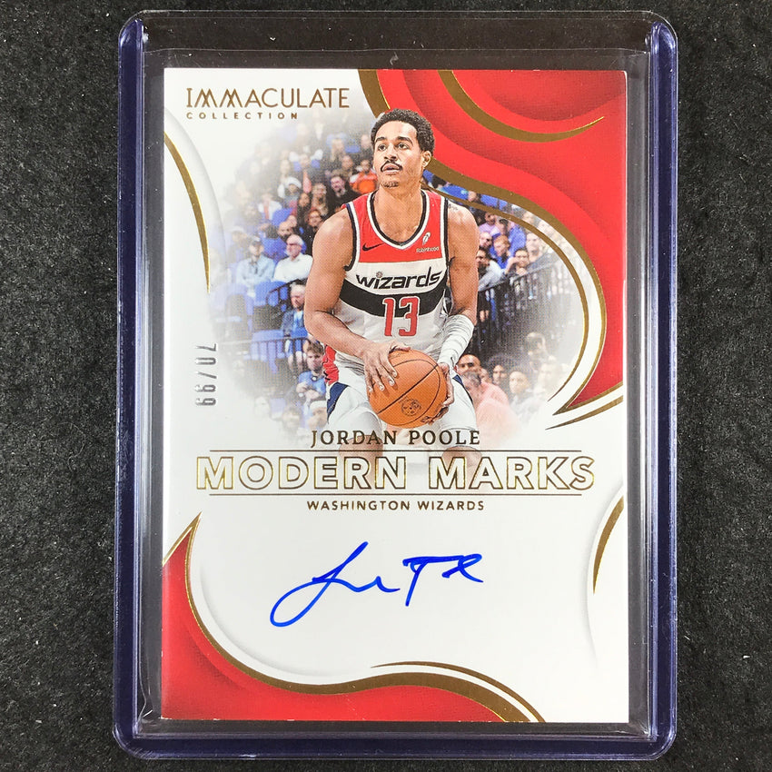 2023-24 Immaculate JORDAN POOLE Modern Marks Auto 70/99