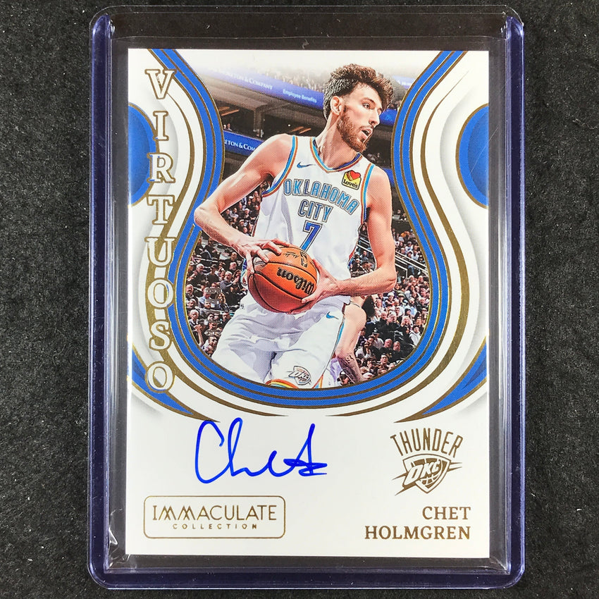 2023-24 Immaculate CHET HOLMGREN Virtuoso Autographs 37/49