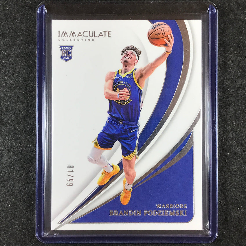 2023-24 Immaculate BRANDIN PODZIEMSKI Rookie Base 81/99 #30