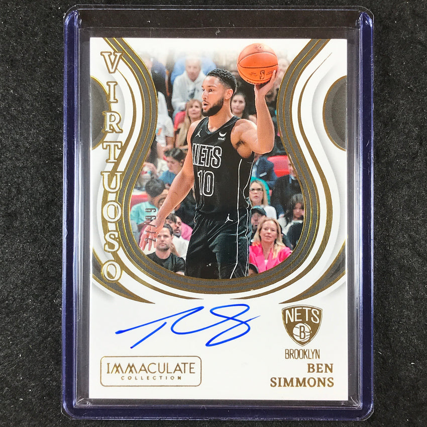 2023-24 Immaculate BEN SIMMONS Virtuoso Autographs 27/99