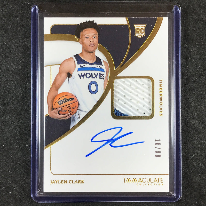 2023-24 Immaculate JAYLEN CLARK Base Rookie Patch Auto 18/99