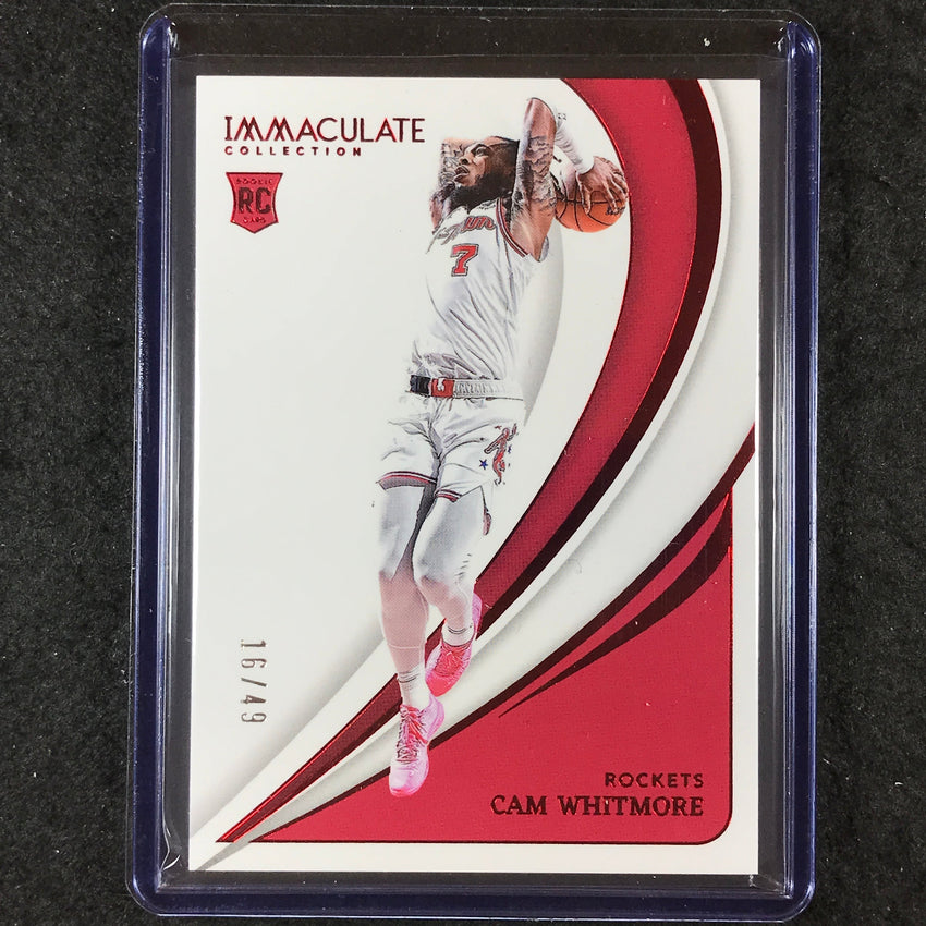 2023-24 Immaculate CAM WHITMORE Rookie Base Red 16/49 #6