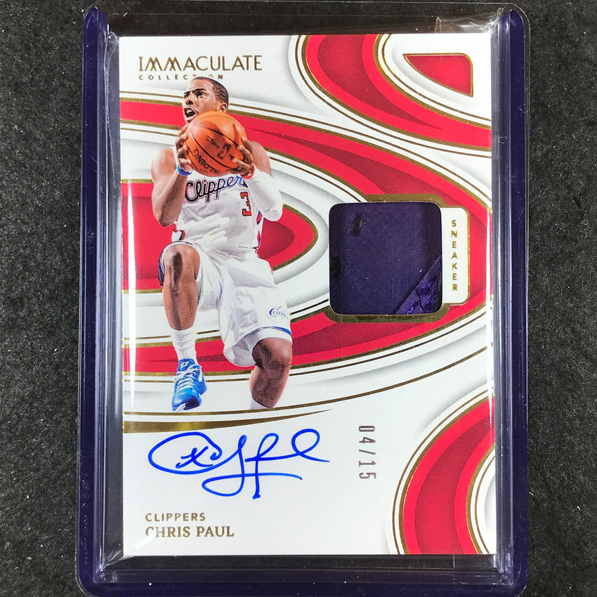 2023-24 Immaculate CHRIS PAUL Sneaker Swatch Signatures Auto 4/15